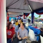 yeo is having consultation with a madam